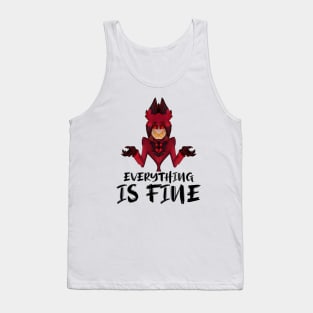 Everything Is Fine - Funny Hazbin Hotel Alastor Tank Top